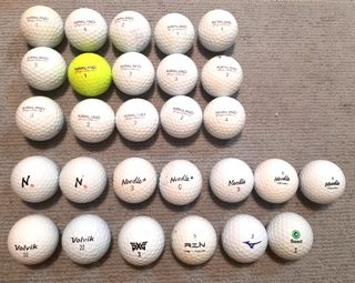 28 BOLAS DE GOLF: KIRKLAND NOODLE VOLVIK PXG RZN