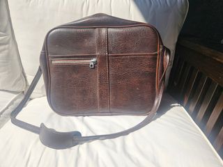Maletín bandolera marrón vintage