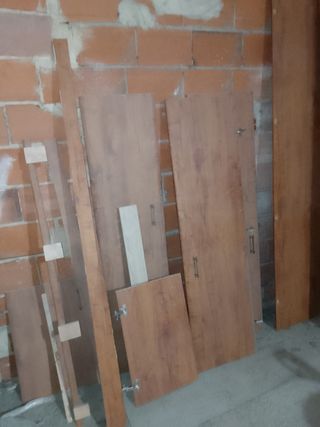 Puertas cocina madera marrón
