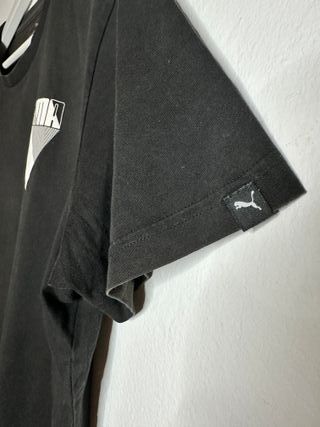 Camiseta PUMA negra L - logo geométrico