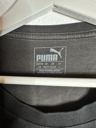 Camiseta PUMA negra L - logo geométrico