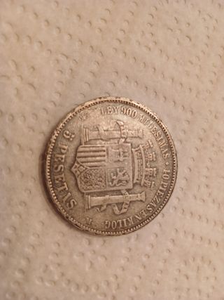 Moneda 5 Pesetas España 1870