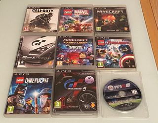 15 videojuegos de PS3 y PS2. 