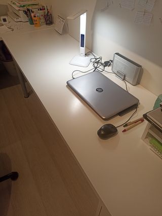 Mesa LAGKAPTEN blanca 200x60cm sin las patas