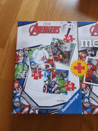 Avengers: Puzzle 49 piezas + Memory
