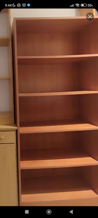 2 Estanterías librería madera