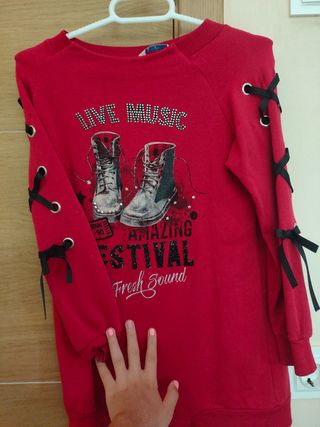 Camiseta roja niña 8 años - Nueva sin usar