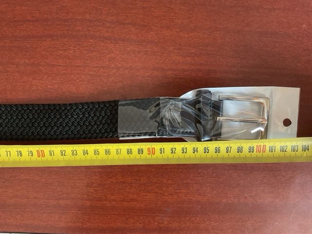 Cinturón elástico negro trenzado (varias colores)