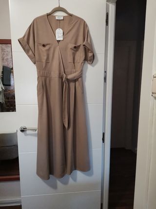 Vestido Polin et Moi beige - Talla S