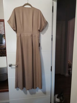 Vestido Polin et Moi beige - Talla S