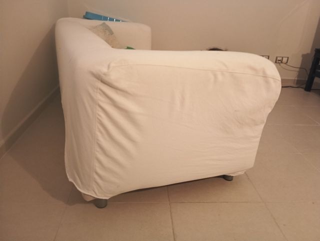 Sofá blanco 3 plazas - Funda
