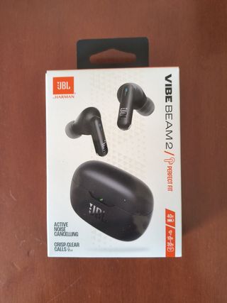 Auriculares JBL Vibe Beam 2, negros, precintados.