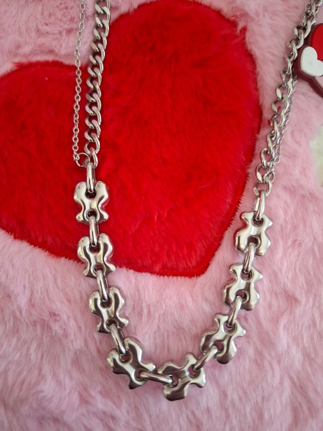 Collar con dije de oso | Plata