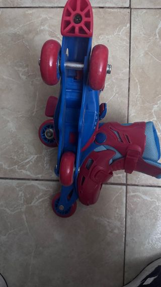 Patines Spiderman niños
de la talla 27 a la 30

