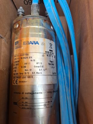 Motor Ebara 1.1kW - Bomba sumergible