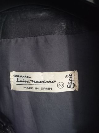 Chaqueta negra piel