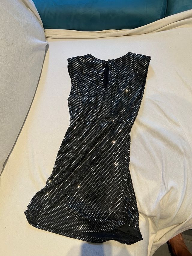 Vestito Terranova paillettes nero Tg S