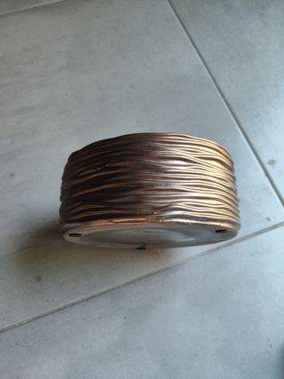 2 Bandejas metálica negra y marrón