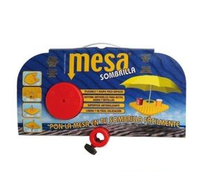 Mesa plegable para sombrilla