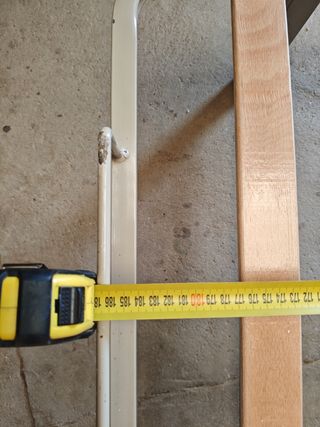 Cama articulada 90cm - beige/gris