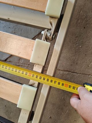 Cama articulada 90cm - beige/gris