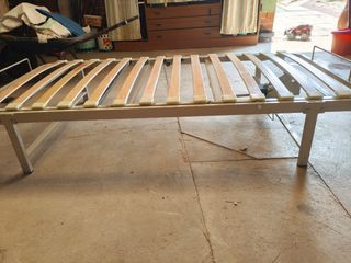 Cama articulada 90cm - beige/gris