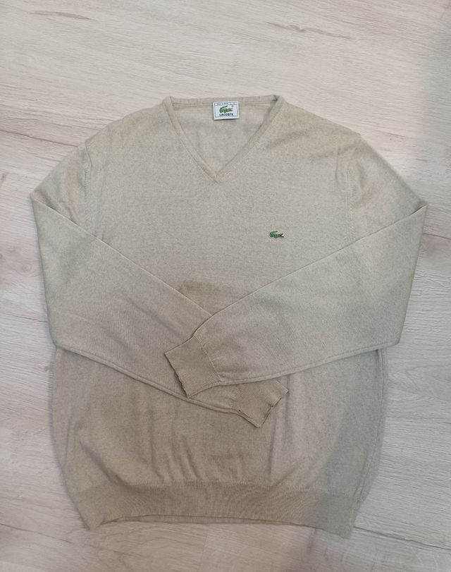 Suéter Lacoste Gris Vintage