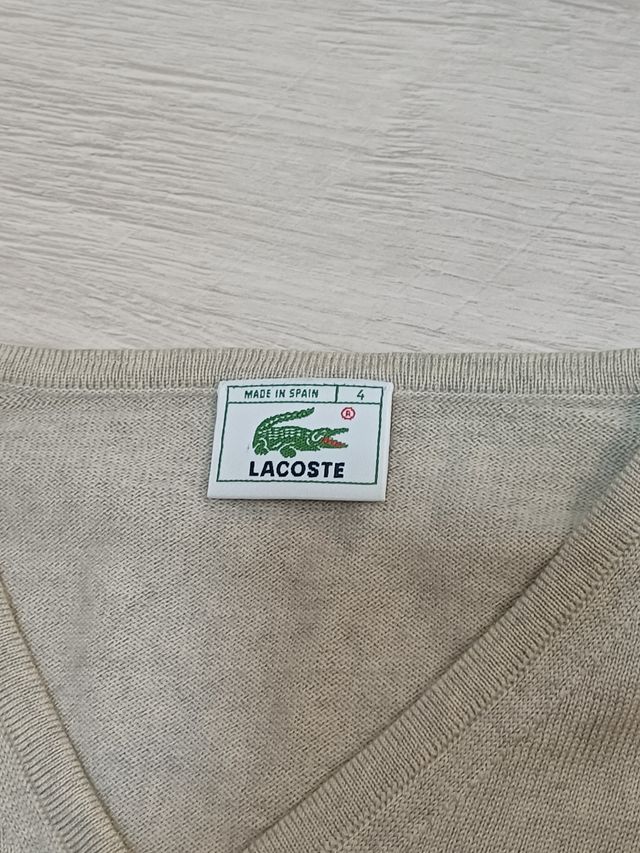 Suéter Lacoste Gris Vintage