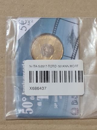 Moneta 5€ Totò - 50° Anniversario della scomparsa