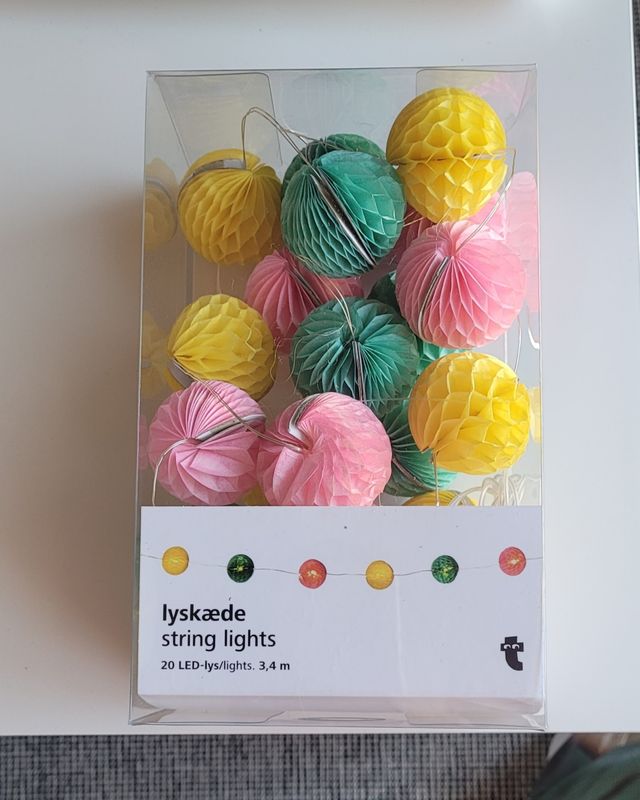 Cadena de luces papel de interior Guirnalda