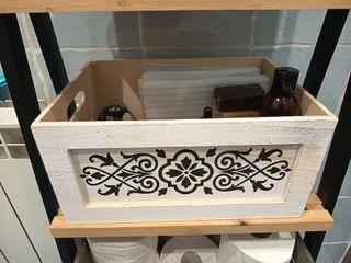 Caja Decorativa de Madera Blanca