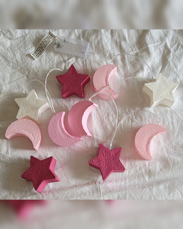 Cadena de luces papel interior Guirnalda