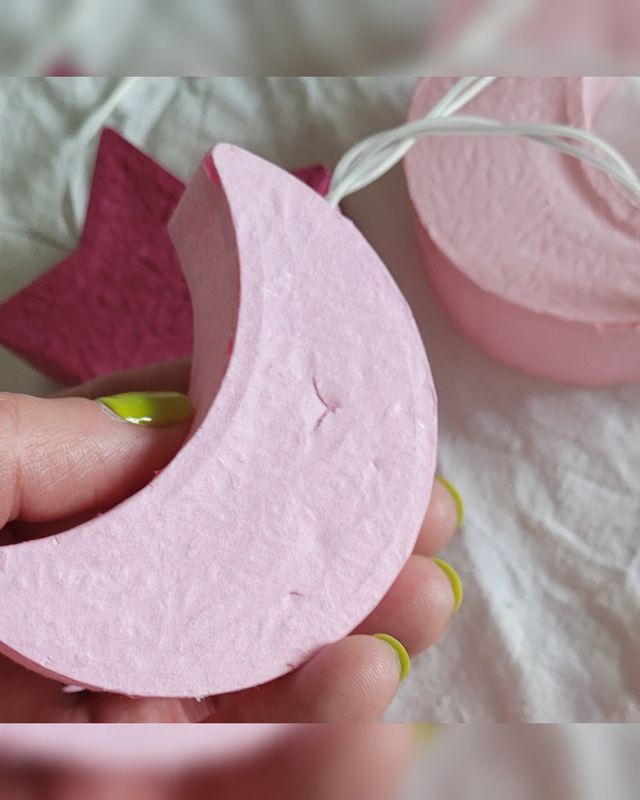 Cadena de luces papel interior Guirnalda