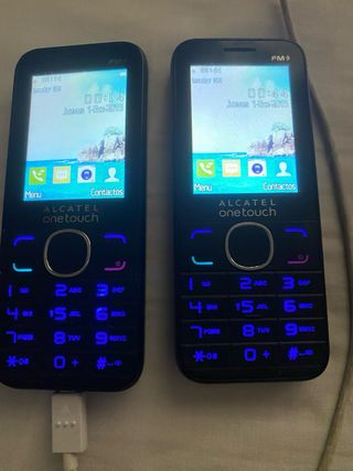 2 telefoni Alcatel OneTouch neri