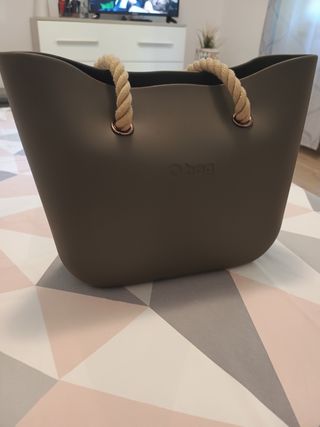 o bag borsa grigio