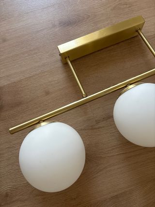 Lámpara 3 luces dorada - Comedor