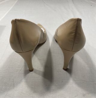 Zapatos Tacon Beige