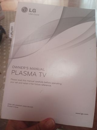 TV LG 42" Plasma - Negro