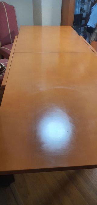 Mesa salón madera extensible