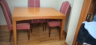 Mesa salón madera extensible