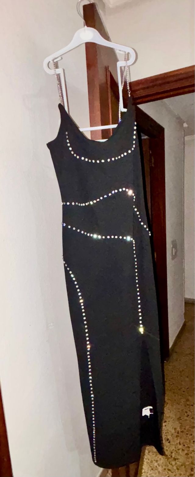 Vestido negro elegante talla S