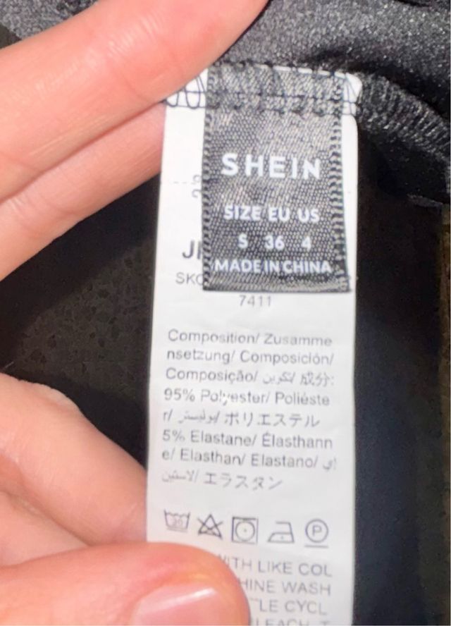 Vestido negro elegante talla S