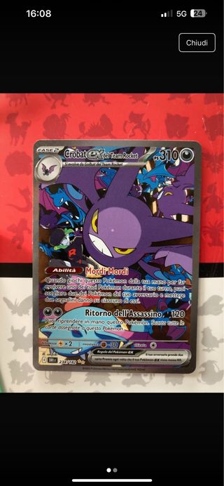 Crobat EX Team Rocket - Carta Pokemon