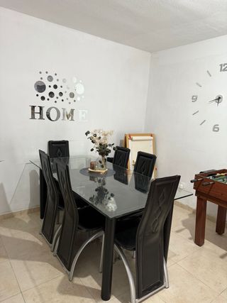 Mesa cristal 6 sillas - Comedor