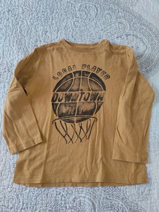 Talla 4-5 años 4 Camisetas manga larga niño