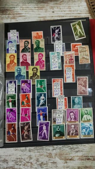 Sellos España 1950-1955