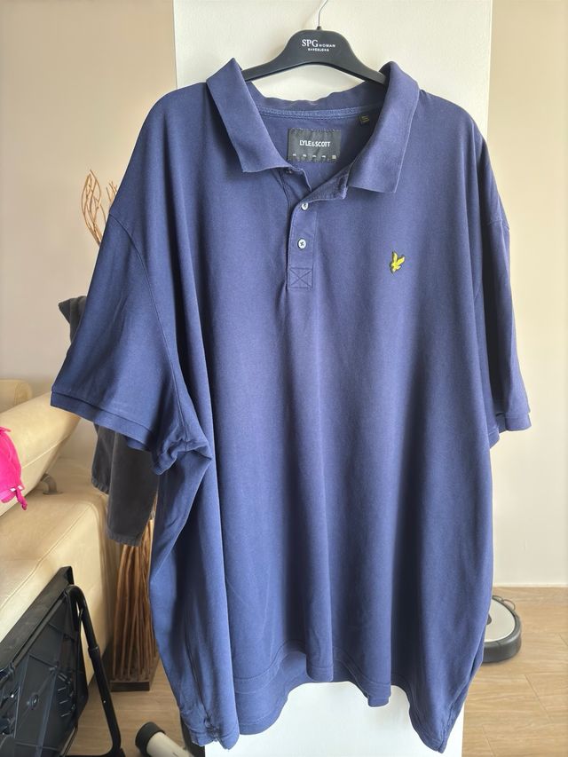 Polo Lyle & Scott 5XL - Azul Marino