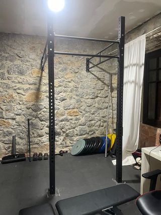 Rack & Discos Bumper - Gimnasio en casa