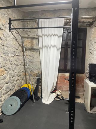 Rack & Discos Bumper - Gimnasio en casa