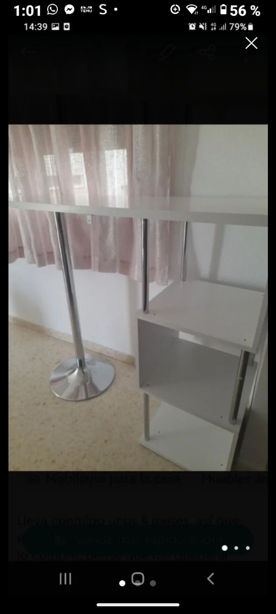 Barra de cocina blanca